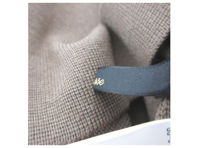Autre Marque Liesse 2WAY Strickpullover Cardigan aus Milano-Rippstrick Braun - Ansicht 7