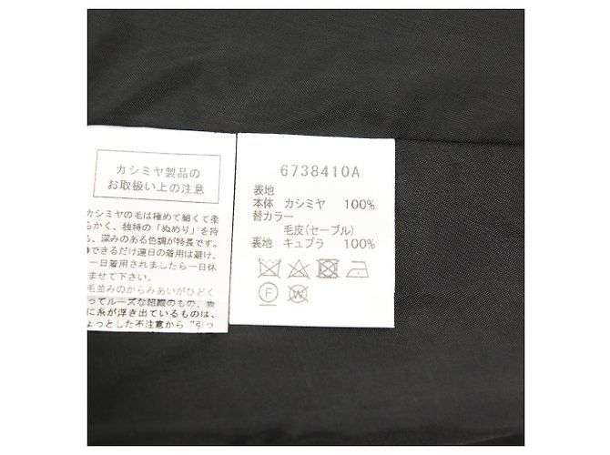 Autre Marque Abrigo Rene RISSUE de tejido 100% cachemira Castaño Gris antracita - vista 9