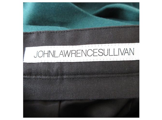 Autre Marque Falda de lana plisada John Lawrence Sullivan Verde - vista 6