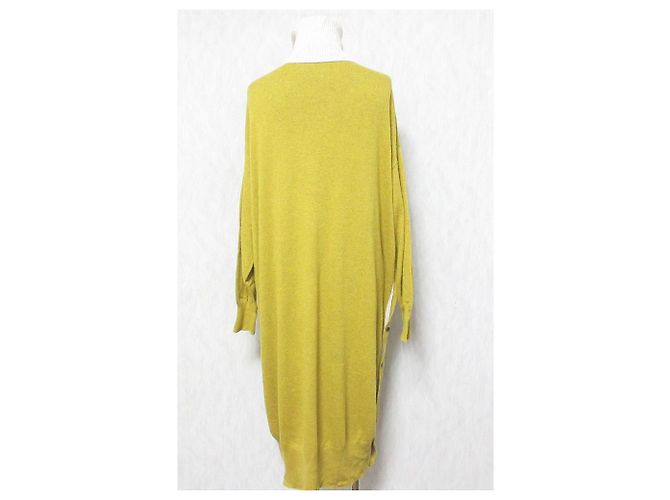 Autre Marque Strickkleid conges payes Adieu Tristesse Gelb Senf - Ansicht 2