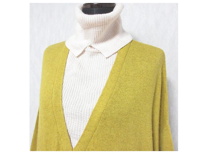 Autre Marque Strickkleid conges payes Adieu Tristesse Gelb Senf - Ansicht 4