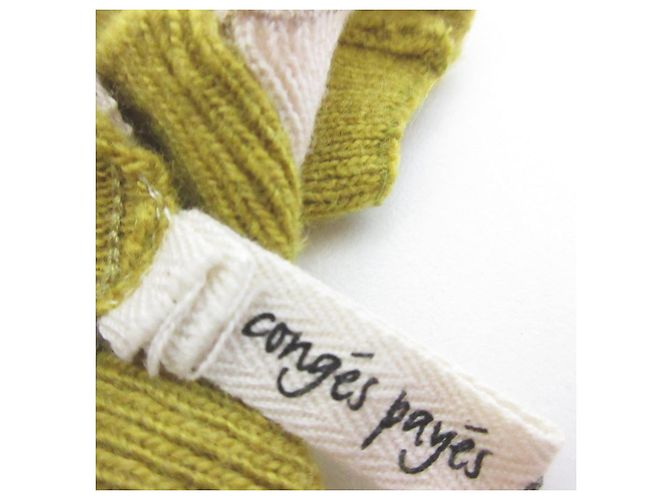 Autre Marque Strickkleid conges payes Adieu Tristesse Gelb Senf - Ansicht 6