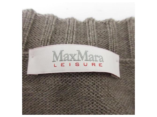 Max Mara Leisure Strick-Tunika-Pullover Beige - Ansicht 7