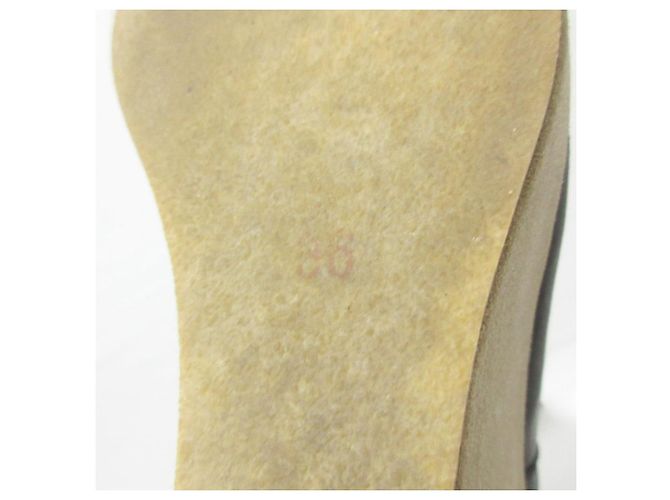 Apc A.P.C. Wedge Longboots aus Schafsleder Braun - Ansicht 7