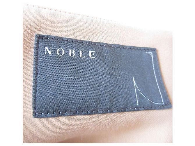 Autre Marque Chaqueta larga de tejido doble Noble Estel Beige Naranja - vista 5