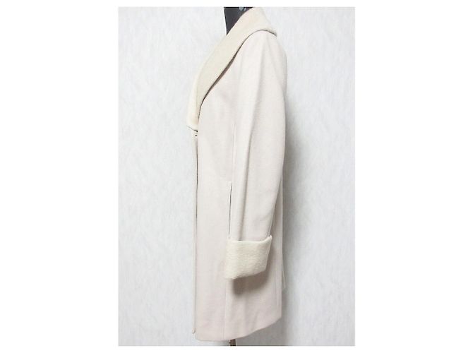 Autre Marque Abrigo Ballsey Double Melton Beige - vista 3