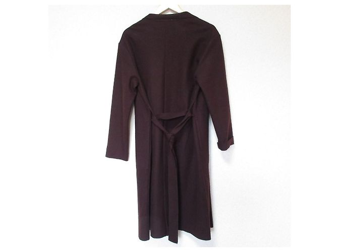 Autre Marque RIVE DROITE Asshuku Smooth Henkei Chester Coat Coat Castaño Burdeos - vista 2