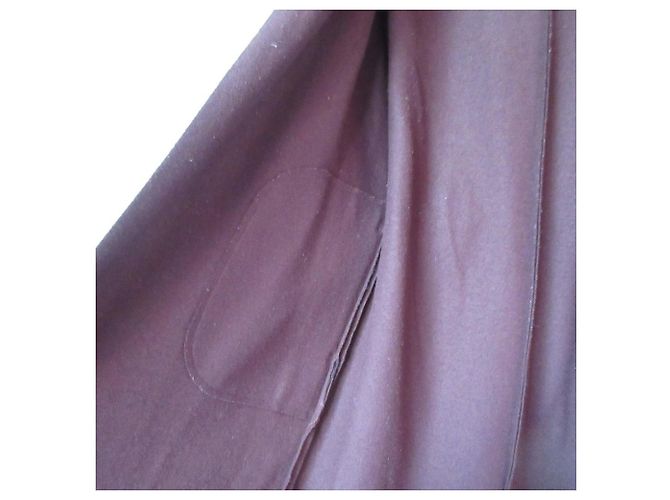 Autre Marque RIVE DROITE Asshuku Smooth Henkei Chester Coat Coat Castaño Burdeos - vista 3