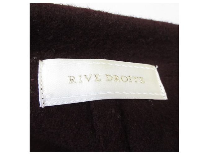 Autre Marque RIVE DROITE Asshuku Smooth Henkei Chester Coat Coat Castaño Burdeos - vista 4