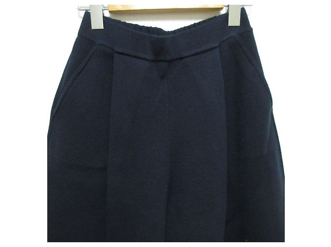 Autre Marque Calças largas curtas de malha Demy by Demylee Azul Azul marinho - vista 3
