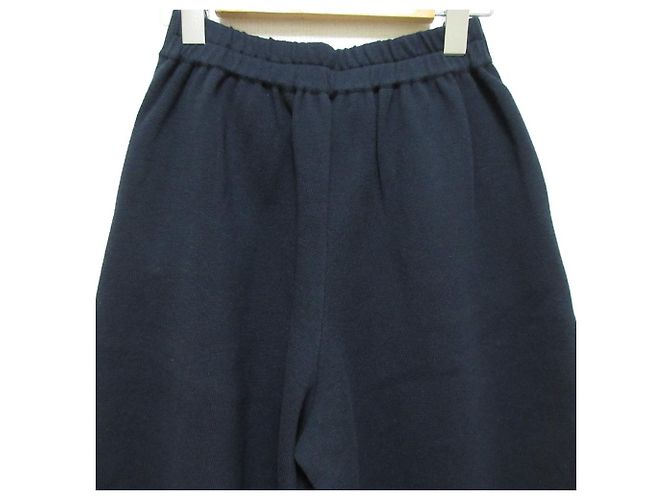 Autre Marque Calças largas curtas de malha Demy by Demylee Azul Azul marinho - vista 4