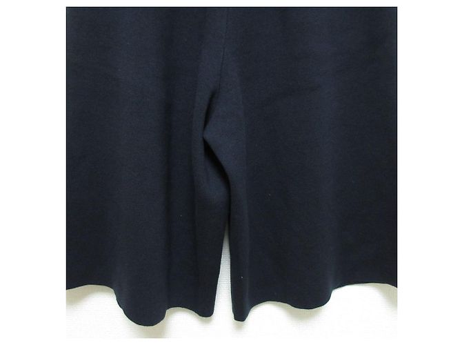 Autre Marque Calças largas curtas de malha Demy by Demylee Azul Azul marinho - vista 5