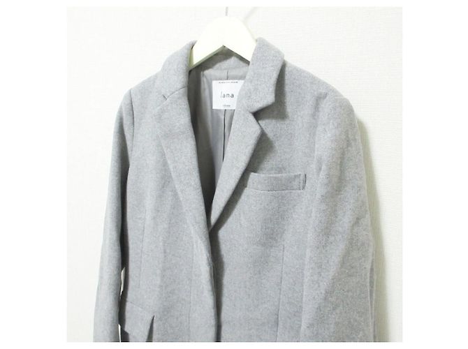 Autre Marque JOURNAL STANDARD relume LANA WOOL140 Long Coat Marrone - vista 4