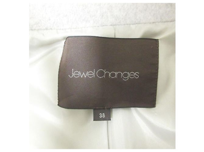 Autre Marque Abrigo largo de lana Jewel Changes Castaño Gris - vista 3