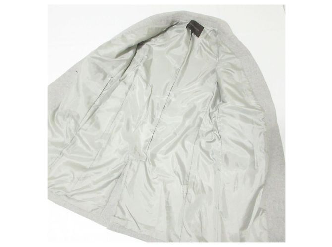 Autre Marque Abrigo largo de lana Jewel Changes Castaño Gris - vista 5