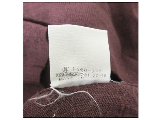 Autre Marque BACCA V-Ausschnitt Wollstrickware Braun Bordeaux - Ansicht 8