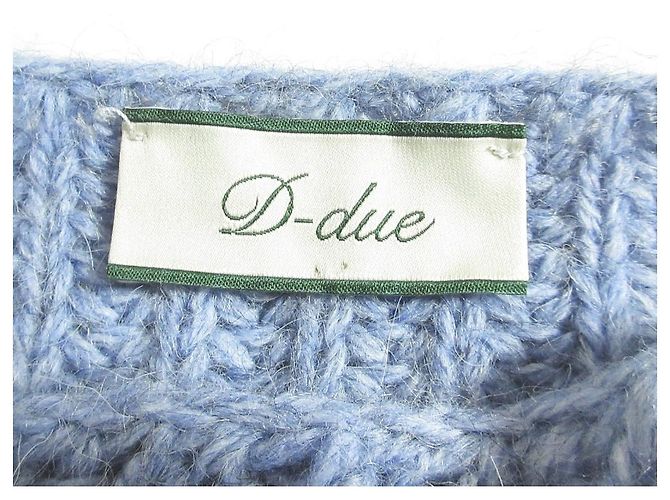 Autre Marque D-due Alpaka-Mischstrick Blau - Ansicht 6