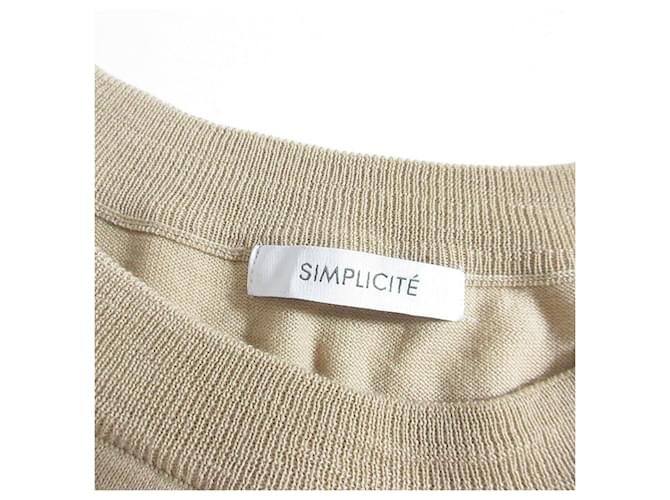 Autre Marque Simplicite Wollstrickpullover Beige - Ansicht 7