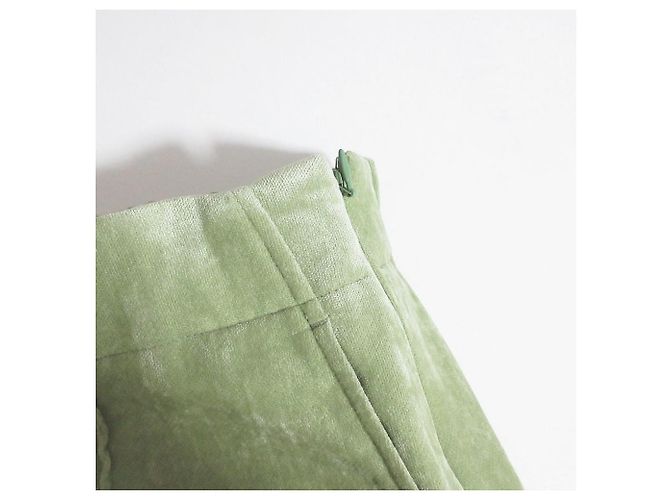 Autre Marque Pantalones rectos de terciopelo elástico MACPHEE Verde - vista 4