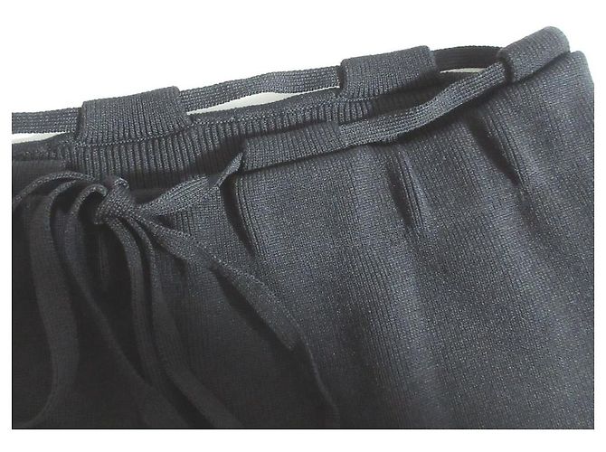 Autre Marque Falda Larga de Punto Jancidium Negro - vista 5