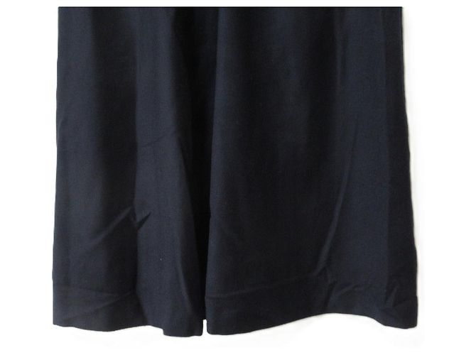 Autre Marque Langer Rock mit geraffter Taille CYCLAS Blau Marineblau - Ansicht 4