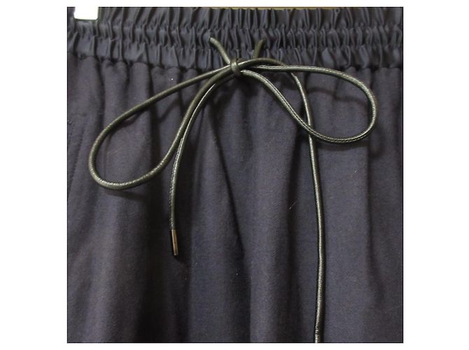 Autre Marque Langer Rock mit geraffter Taille CYCLAS Blau Marineblau - Ansicht 5