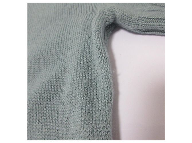 Jil Sander Woll-Strickpullover mit kurzen Ärmeln und Cropped-Schnitt Blau - Ansicht 13