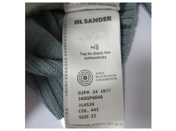 Jil Sander Woll-Strickpullover mit kurzen Ärmeln und Cropped-Schnitt Blau - Ansicht 9