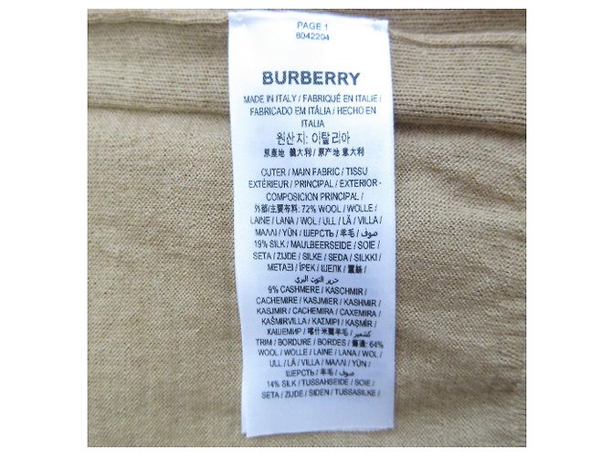 Burberry Strickpullover mit hohem Ausschnitt aus Kaschmir-Seiden-Mischung Bronze - Ansicht 8
