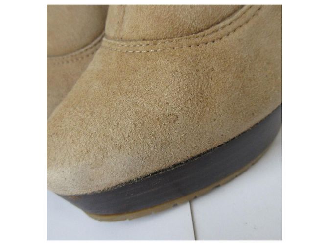 Jimmy Choo High Heel Shearling Boots Bronze Kamel - Ansicht 10