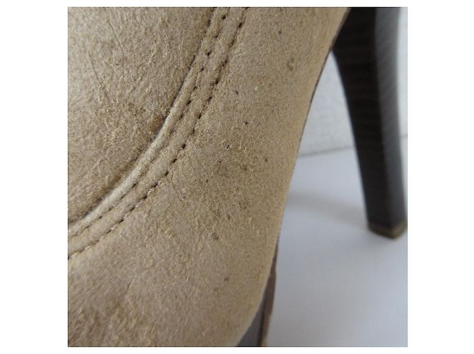 Jimmy Choo High Heel Shearling Boots Bronze Kamel - Ansicht 11
