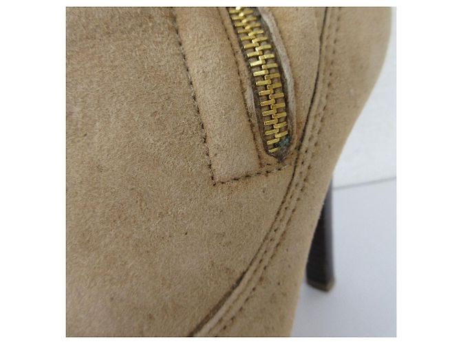 Jimmy Choo High Heel Shearling Boots Bronze Kamel - Ansicht 14