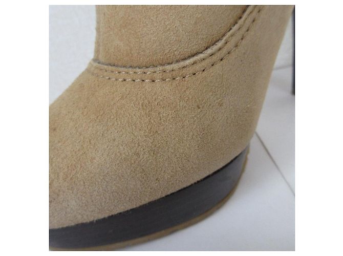 Jimmy Choo High Heel Shearling Boots Bronze Kamel - Ansicht 15