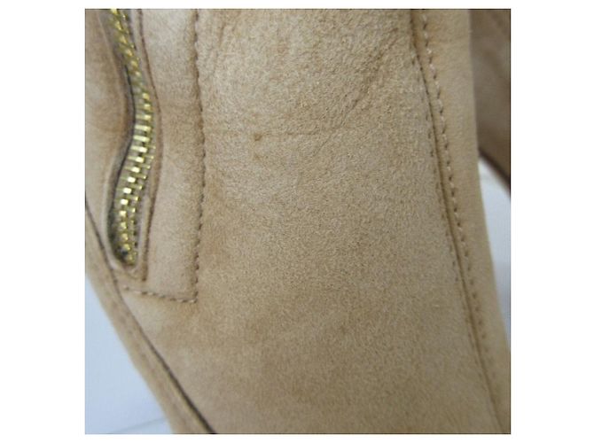 Jimmy Choo High Heel Shearling Boots Bronze Kamel - Ansicht 17