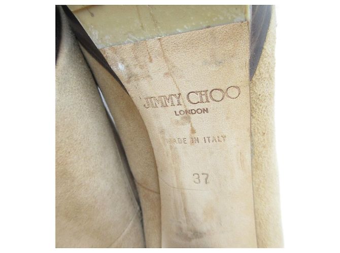 Jimmy Choo High Heel Shearling Boots Bronze Kamel - Ansicht 9