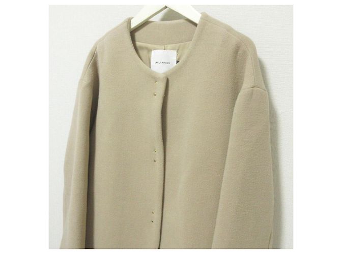 Autre Marque Abrigo sin cuello LAGUNAMOON Beige - vista 4