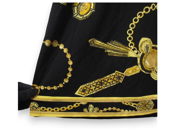 Autre Marque LEONARD Strickkleid mit Kettenprint Schwarz - Ansicht 6