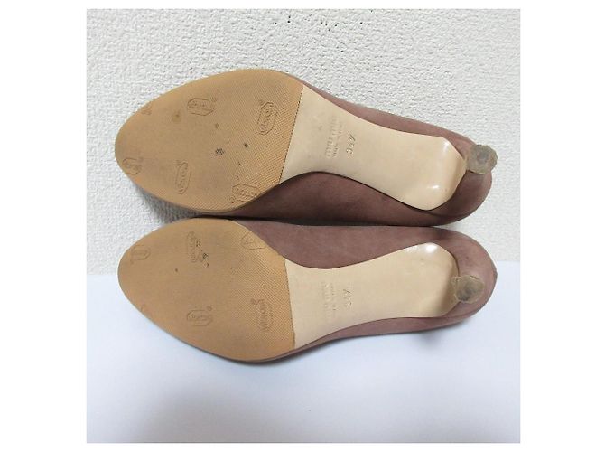 Décolleté Miu Miu in scamosciato con punta chiusa Marrone - vista 3