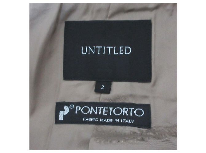 Autre Marque Untitled PONTETORTO No Collar Coat Beige - view 3