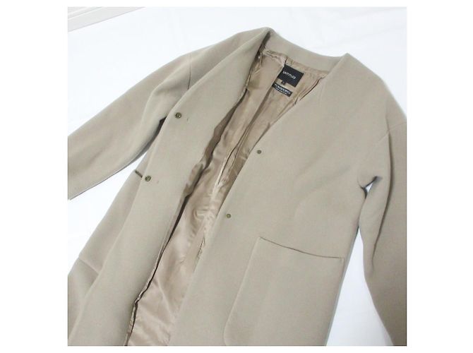 Autre Marque Untitled PONTETORTO No Collar Coat Beige - view 5