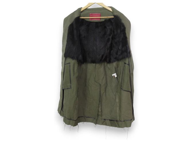 Autre Marque Abrigo con forro de piel HAUTE Verde - vista 3