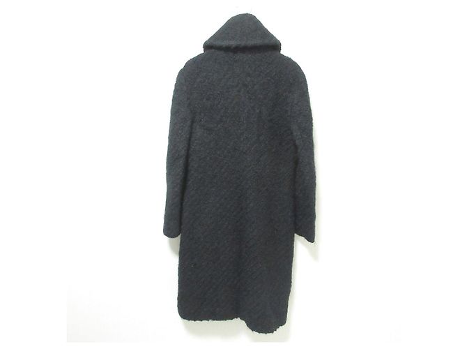 Autre Marque Abrigo largo de tweed Cacharel Negro - vista 2