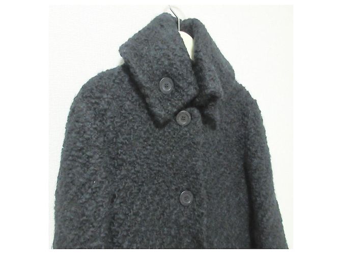 Autre Marque Abrigo largo de tweed Cacharel Negro - vista 4
