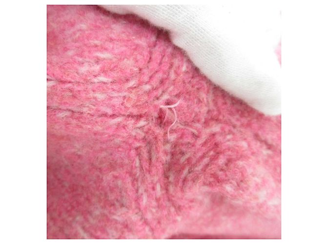 Autre Marque ESTNATION Mix Curve Sleeve V Neck Strickpullover Pink - Ansicht 10