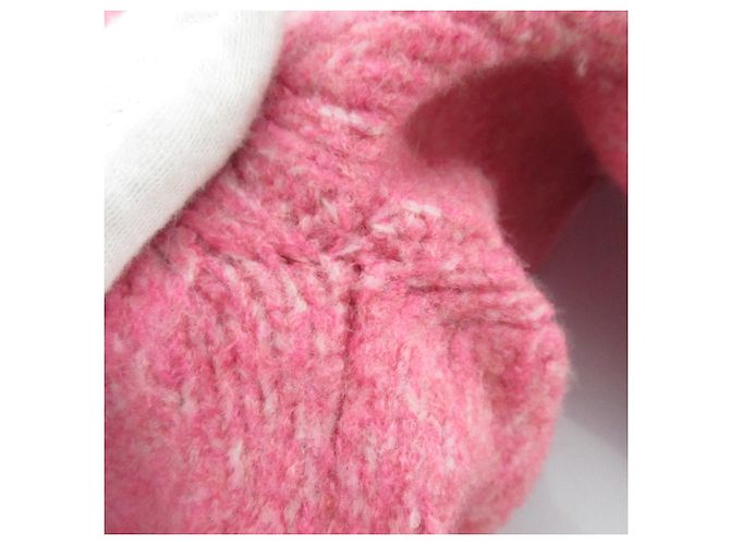 Autre Marque ESTNATION Mix Curve Sleeve V Neck Strickpullover Pink - Ansicht 9