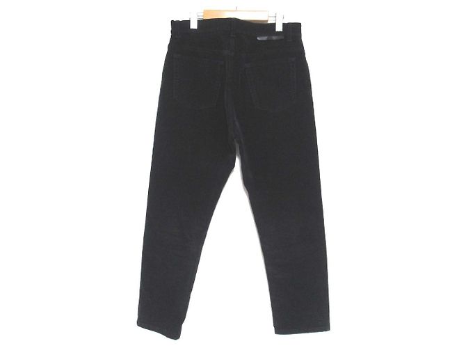 Stella Mc Cartney Pantalones rectos largos de algodón moleskine Stella McCartney Negro - vista 2