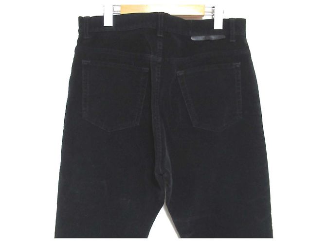 Stella Mc Cartney Pantalones rectos largos de algodón moleskine Stella McCartney Negro - vista 4