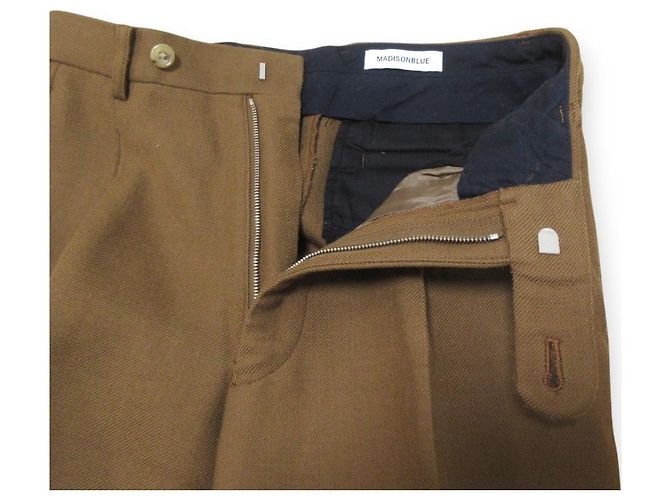 Autre Marque Pantalones de lana MADISONBLUE Castaño - vista 4