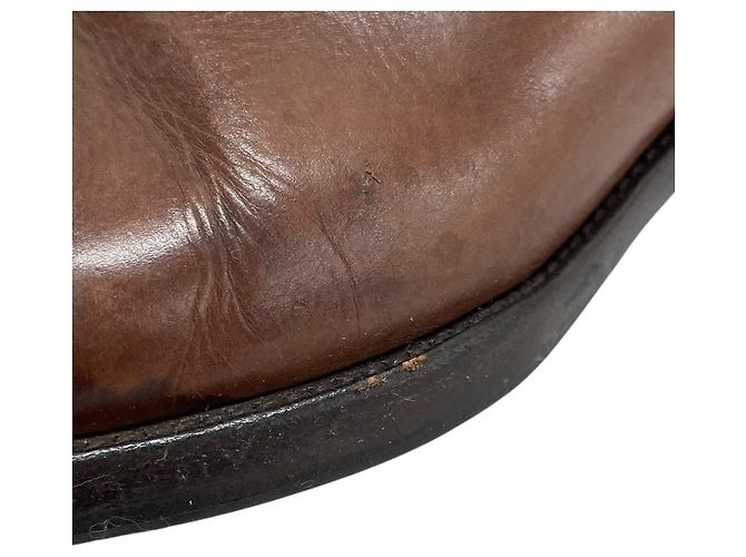 Autre Marque Botas largas de cuero Sartore Castaño - vista 13