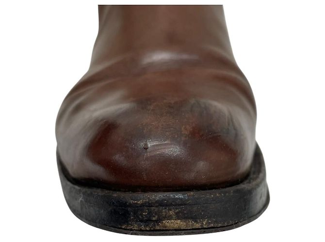 Autre Marque Botas largas de cuero Sartore Castaño - vista 14